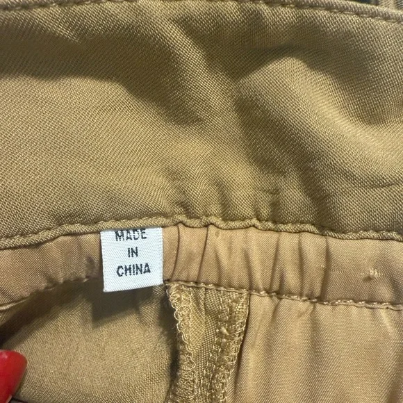 A.L.C. Tan Tie-Waist Trousers - Picture 6 of 12